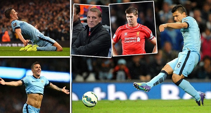 City Ungguli Liverpool Berkat Dua Gol Jovetic dan Sepakan Aguero